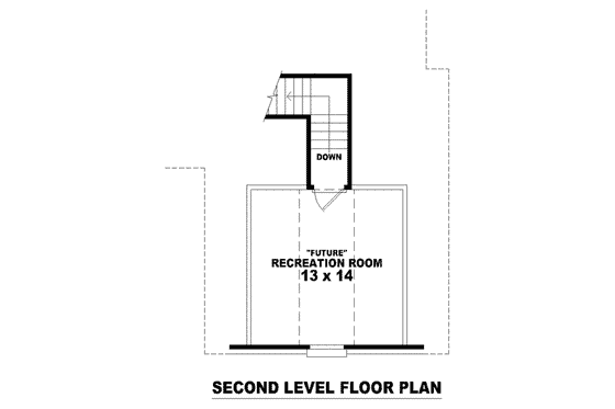 Floor Plan - Other Floor for European House Plan #81-1453 - 3 bed, 2 bath