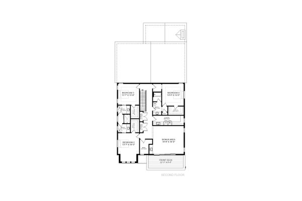 Home Plan - Contemporary Floor Plan - Upper Floor Plan #1085-6