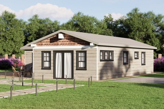 Exterior - Front Elevation 4 for Craftsman House Plan #1106-103 - 3 bed, 2 bath