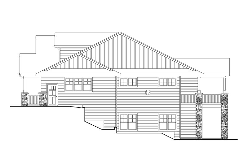 House Design - Exterior - Other Elevation 2 for Craftsman House Plan #124-1414 - 3 bed, 2.5 bath