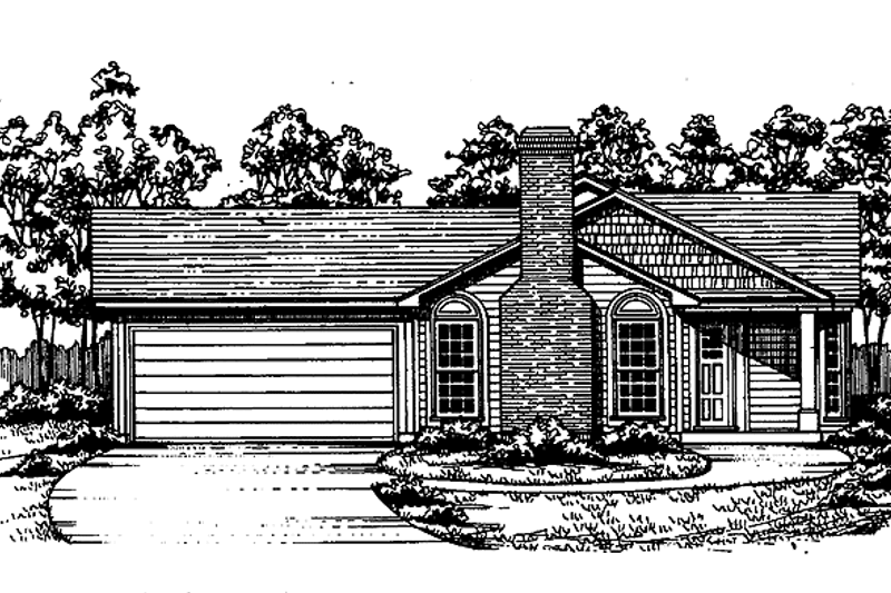 House Plan Design - Ranch Exterior - Front Elevation Plan #30-216