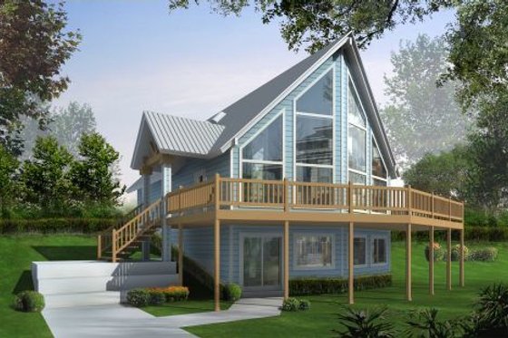 Exterior - Other Elevation House Plan #100-435 - 3 bed, 2 bath