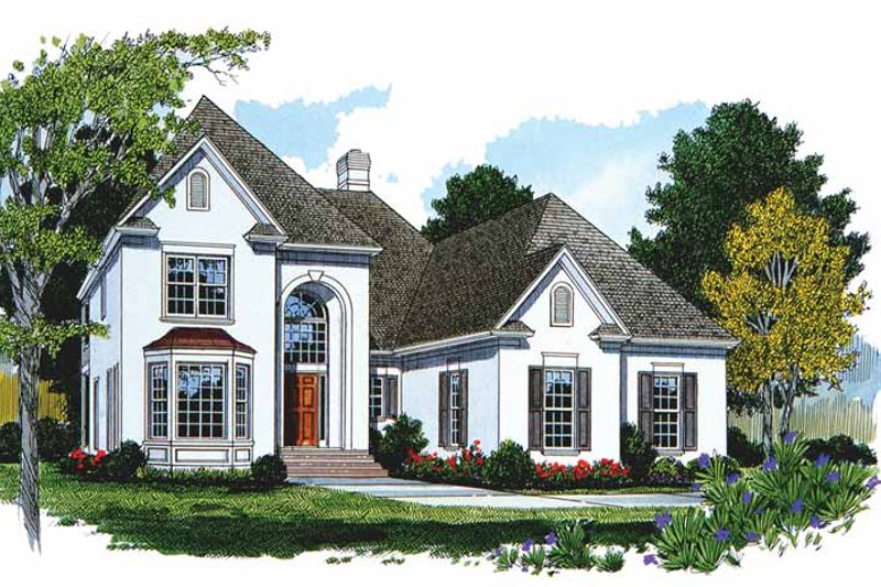Architectural House Design - Traditional Exterior - Front Elevation Plan #453-434