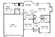 Colonial Style House Plan - 4 Beds 2.5 Baths 1800 Sq/Ft Plan #927-92 