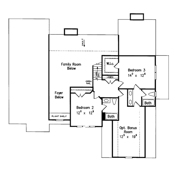 House Plan Design - European Floor Plan - Upper Floor Plan #927-693