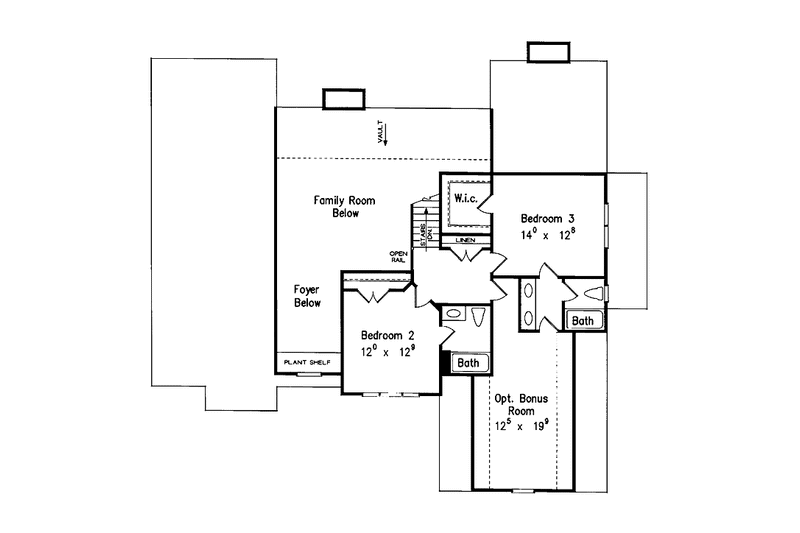 Home Plan - Floor Plan - Upper Floor for European House Plan #927-693 - 3 bed, 3.5 bath