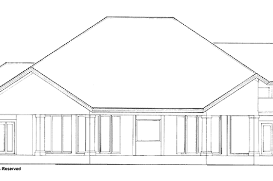 Exterior - Rear Elevation 1 for Contemporary House Plan #930-108 - 3 bed, 3.5 bath