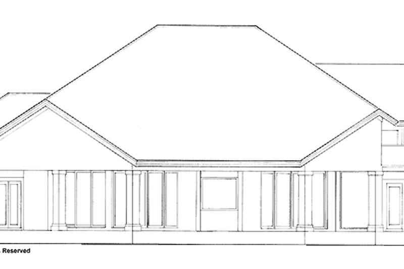 Home Plan - Exterior - Rear Elevation 1 for Contemporary House Plan #930-108 - 3 bed, 3.5 bath