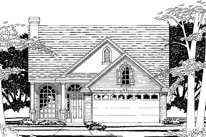 House Design - Country Exterior - Front Elevation Plan #472-21