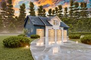 Farmhouse Style House Plan - 2 Beds 2 Baths 1056 Sq/Ft Plan #54-670 Exterior 