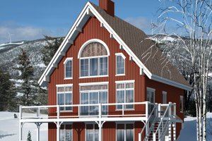 Exterior - Front Elevation 3 for European House Plan #23-2488 - 5 bed, 3 bath