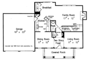 Colonial Style House Plan - 3 Beds 2.5 Baths 1621 Sq/Ft Plan #927-399 Floor 