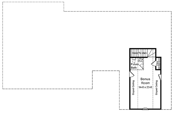 Architectural House Design - Classical Floor Plan - Upper Floor Plan #21-410