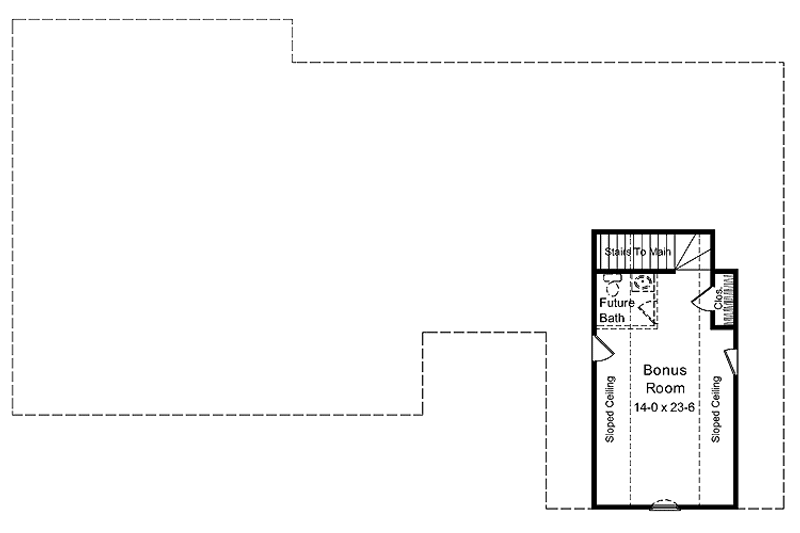 Architectural House Design - Floor Plan - Upper Floor for Classical House Plan #21-410 - 3 bed, 2.5 bath