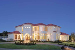 Dream House Plan - Mediterranean Exterior - Front Elevation Plan #952-196
