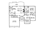 Traditional Style House Plan - 3 Beds 2 Baths 1542 Sq/Ft Plan #929-363 