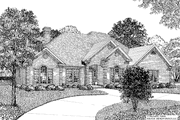 European Style House Plan - 3 Beds 2 Baths 2534 Sq/Ft Plan #17-2732 