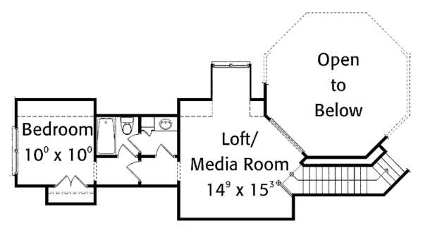 House Plan Design - Craftsman Floor Plan - Upper Floor Plan #429-404