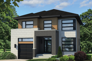 Contemporary Exterior - Front Elevation Plan #25-4607
