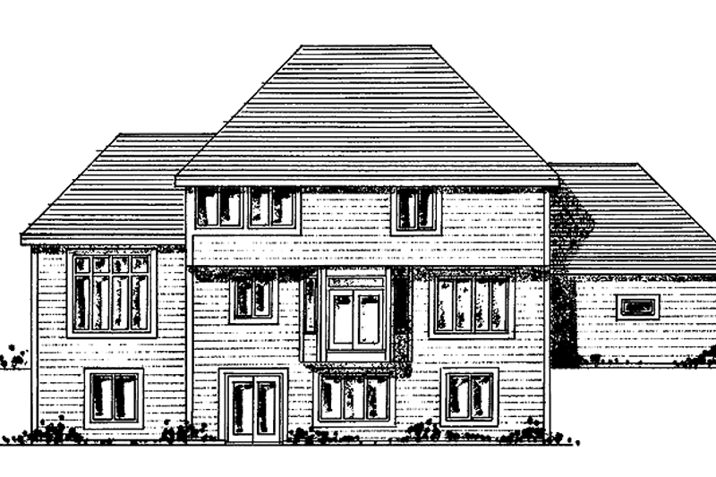 Home Plan - Exterior - Rear Elevation for Traditional House Plan #51-836 - 3 bed, 2.5 bath