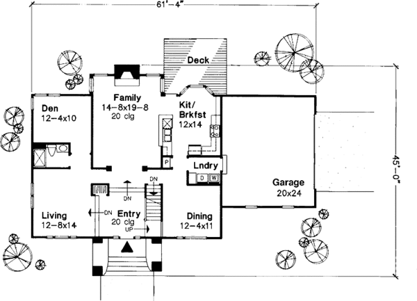 House Plan Design - Classical Floor Plan - Main Floor Plan #320-584
