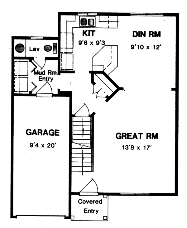 Home Plan - Country Floor Plan - Main Floor Plan #316-197