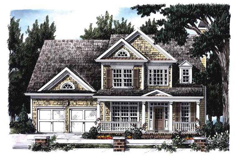 Architectural House Design - Country Exterior - Front Elevation Plan #927-689