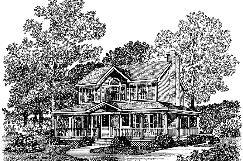 Dream House Plan - Victorian Exterior - Front Elevation Plan #1016-53