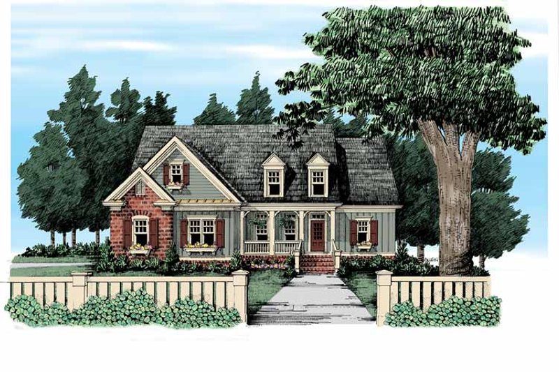 Dream House Plan - Country Exterior - Front Elevation Plan #927-305