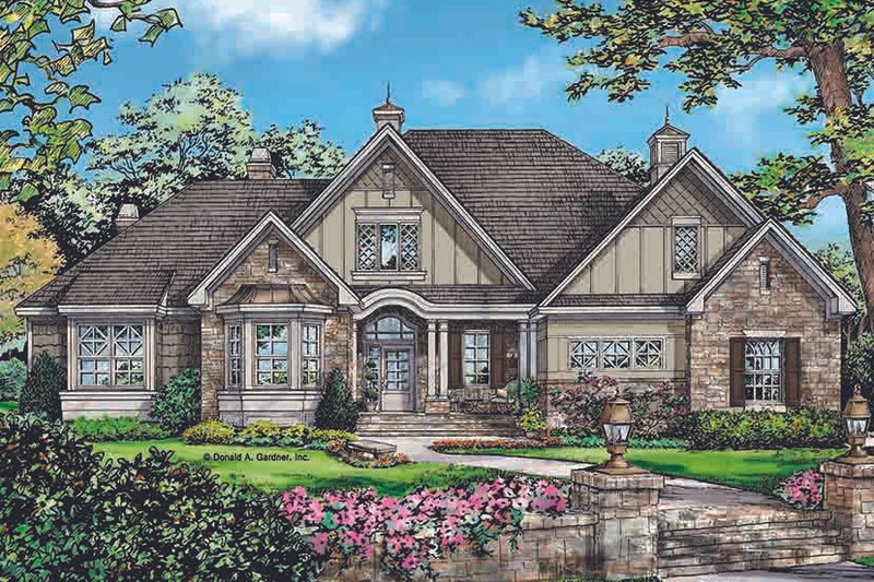 Home Plan - Country Exterior - Front Elevation Plan #929-969