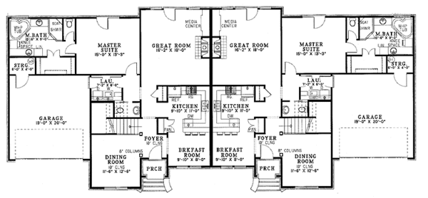 Dream House Plan - Country Floor Plan - Main Floor Plan #17-3196