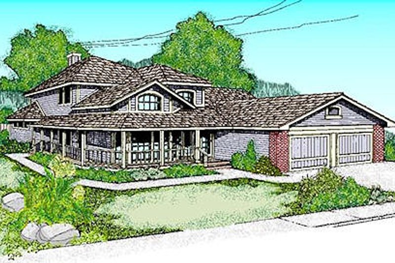 Architectural House Design - Traditional Exterior - Front Elevation Plan #60-149