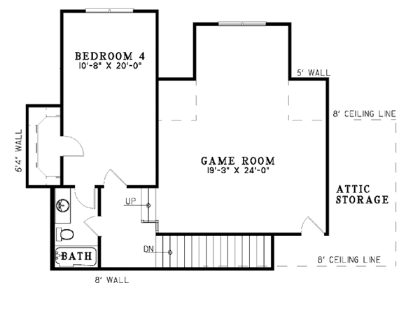 Dream House Plan - Classical Floor Plan - Upper Floor Plan #17-3248