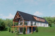 Cabin Style House Plan - 3 Beds 2.5 Baths 2124 Sq/Ft Plan #932-1342 Exterior 