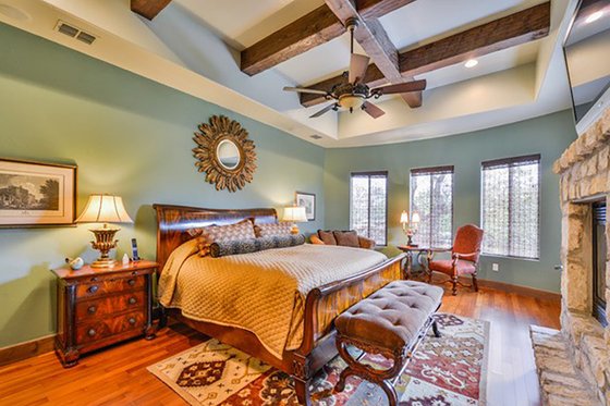 Interior - Master Bedroom for Mediterranean House Plan #80-199 - 4 bed, 5 bath