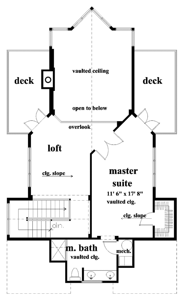 Architectural House Design - Craftsman Floor Plan - Upper Floor Plan #930-151
