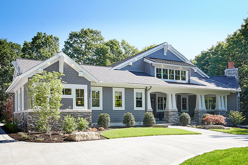 Architectural House Design - Exterior - Front Elevation 4 for Craftsman House Plan #928-295 - 2 bed, 2.5 bath