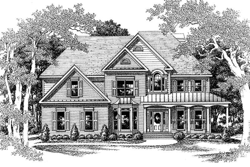 Home Plan - Exterior - Front Elevation 6 for Traditional House Plan #927-230 - 5 bed, 3 bath