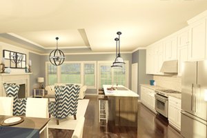 Interior - Kitchen for Ranch House Plan #1010-178 - 2 bed, 2 bath