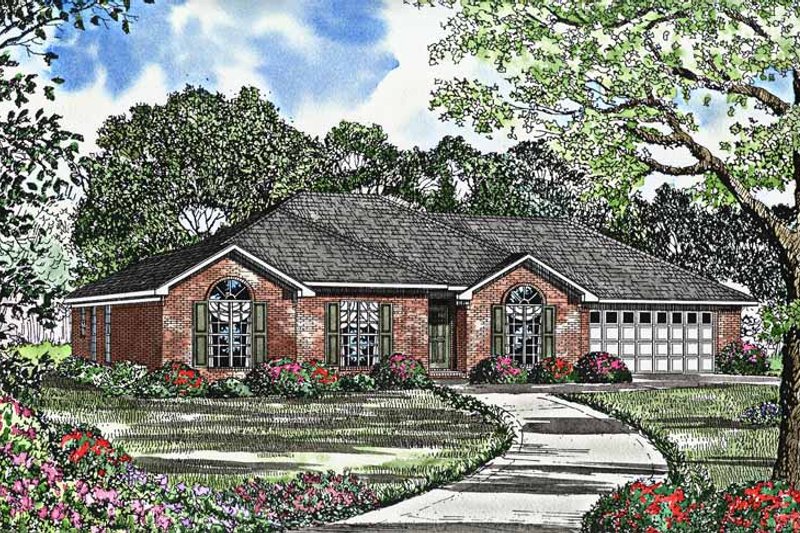 Ranch Style House Plan - 3 Beds 2 Baths 1922 Sq/Ft Plan #17-3016