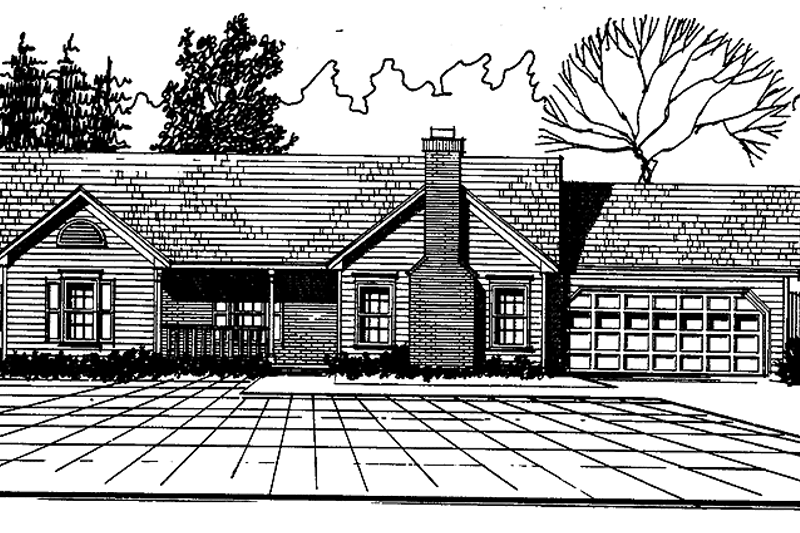 House Design - Country Exterior - Front Elevation Plan #30-320