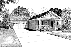 Craftsman Exterior - Front Elevation Plan #17-2751