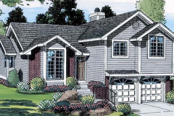 Exterior - Front Elevation for Traditional House Plan #312-723 - 3 bed, 2.5 bath