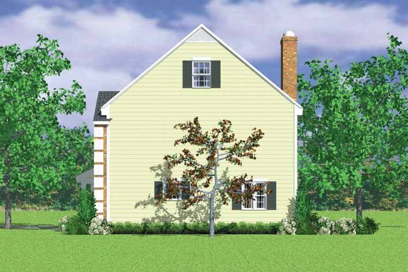 Dream House Plan - Exterior - Other Elevation for Colonial House Plan #72-1106 - 3 bed, 2.5 bath