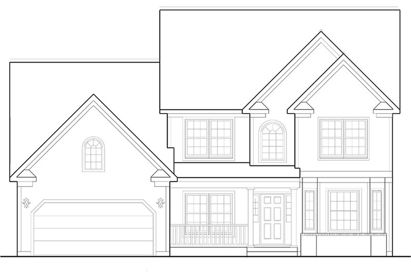 Dream House Plan - Exterior - Front Elevation 3 for Country House Plan #1053-70 - 3 bed, 2.5 bath