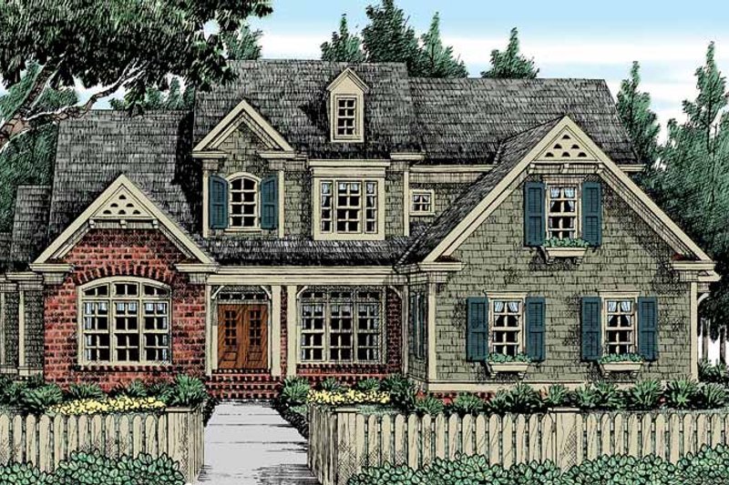 Dream House Plan - Country Exterior - Front Elevation Plan #927-414