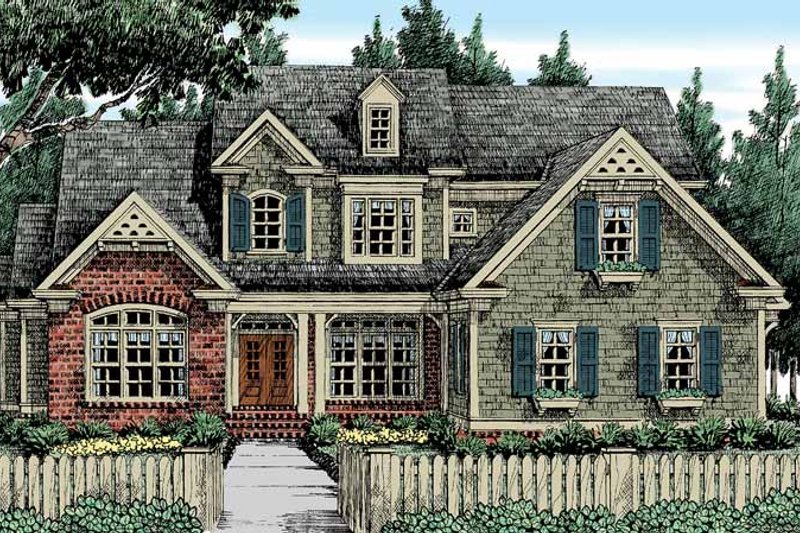 Home Plan - Country Exterior - Front Elevation Plan #927-414
