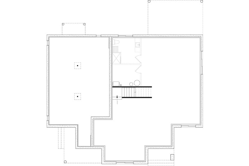 Dream House Plan - Floor Plan - Lower Floor for Modern House Plan #23-2394 - 3 bed, 2 bath