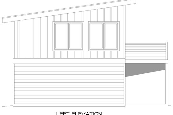 Exterior - Other Elevation for Contemporary House Plan #932-648, 1 bath