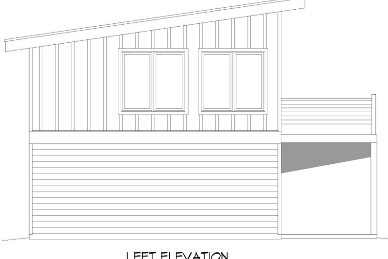 Dream House Plan - Exterior - Other Elevation for Contemporary House Plan #932-648, 1 bath